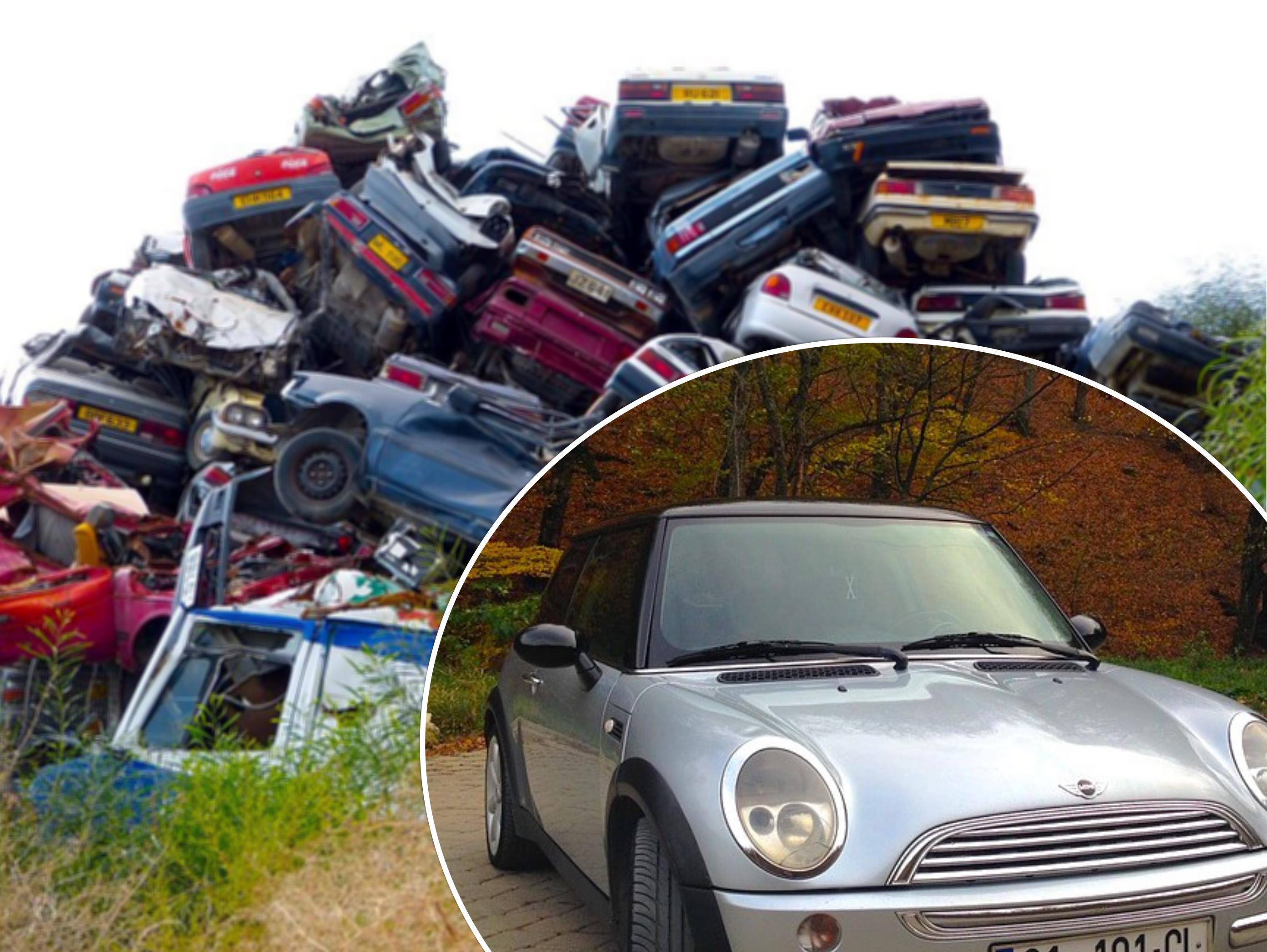 Mini cooper outlet scrap yard