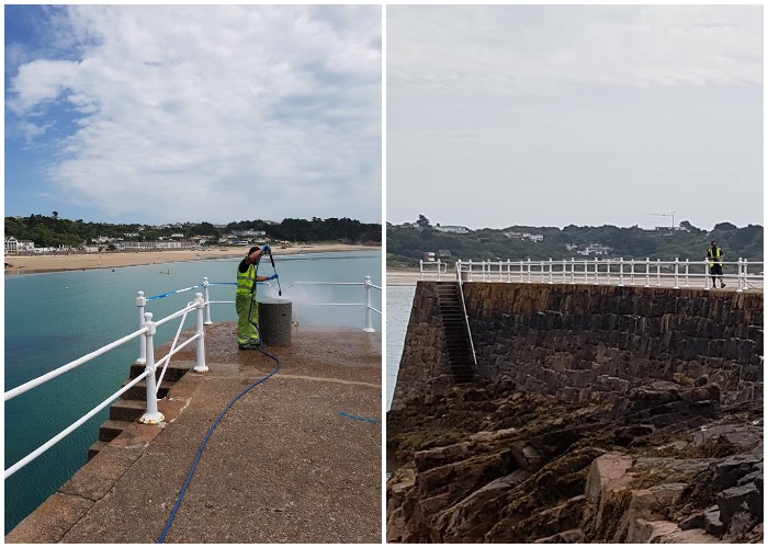 st brelade pier graffiti