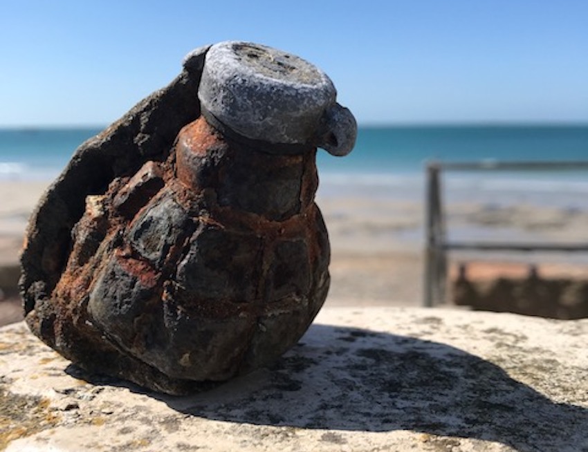 Live Grenade Found On Beach Wall Bailiwick Express Jersey