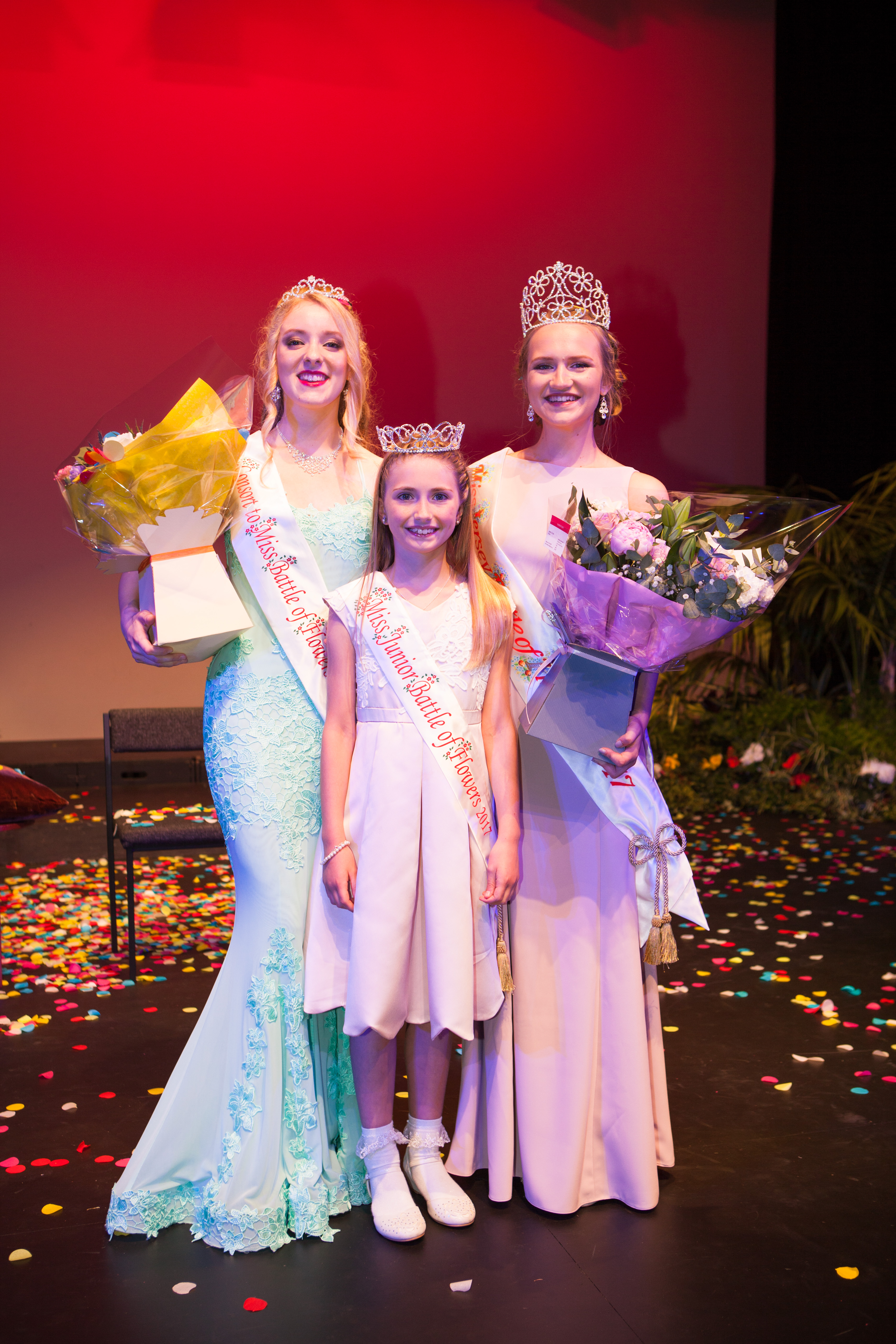 Miss Battle 2017 left to right Rowan Chateau, Catherine Richford and Evie Bertram, 