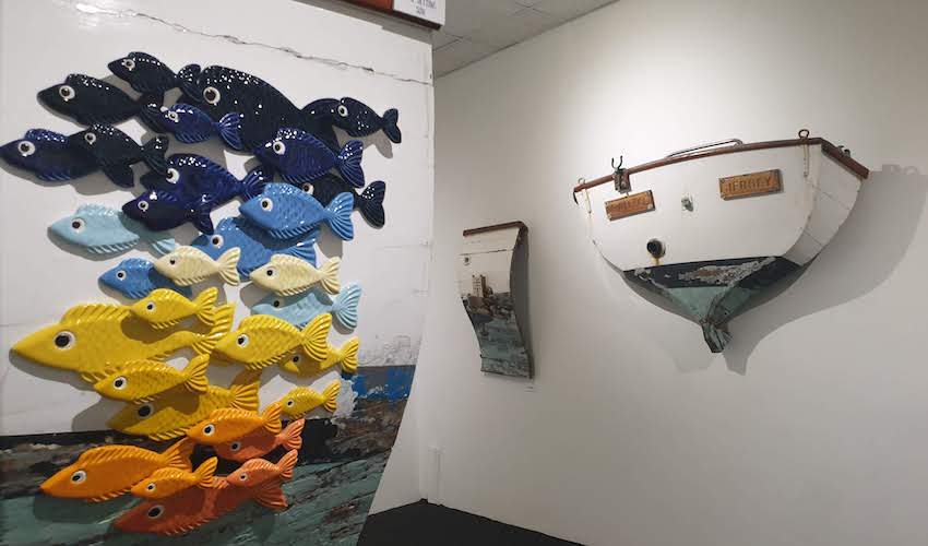 GALLERY: Boat sails into new life as canvas for ceramic creations ...