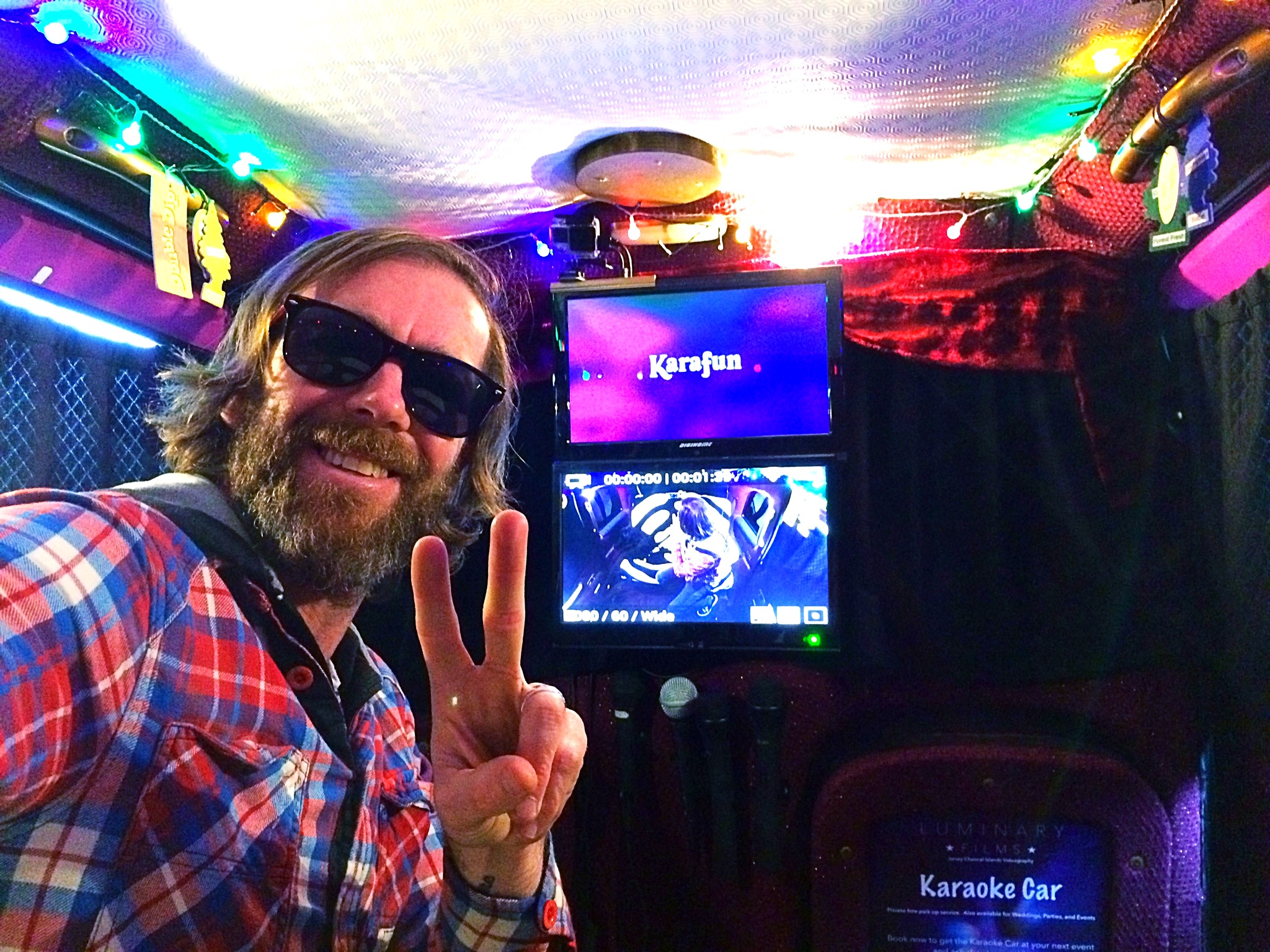 Steve Bouchere karaoke cab car