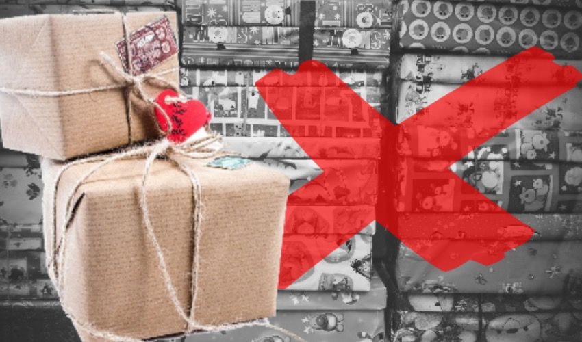 Choose eco-friendly paper for your Christmas gifts