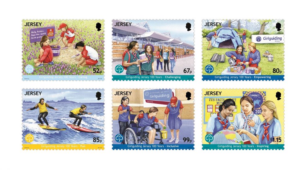 100 years of Girlguiding Jersey to be celebrated on Jersey stamps