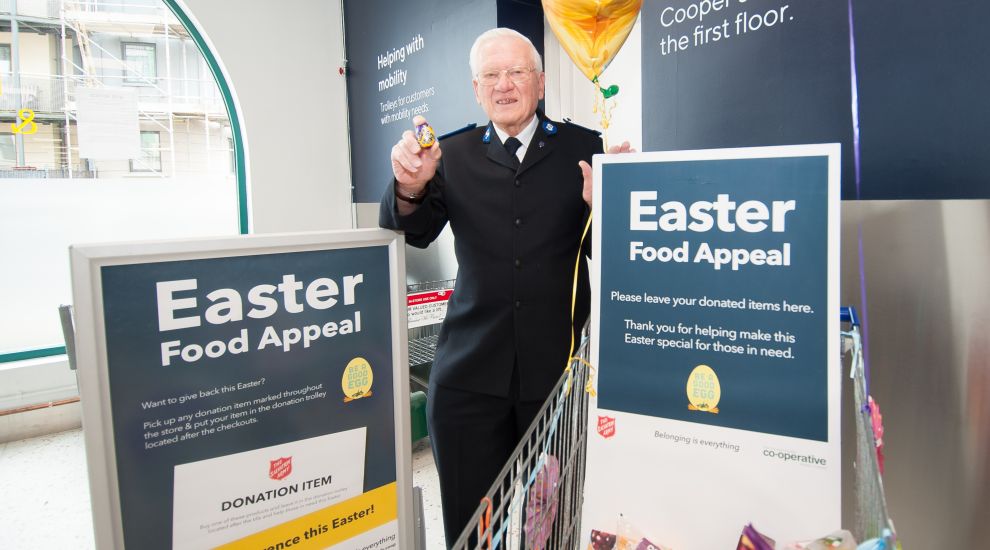 Shoppers donate food to vulnerable islanders for The Channel Islands Co-operative Society Easter campaign