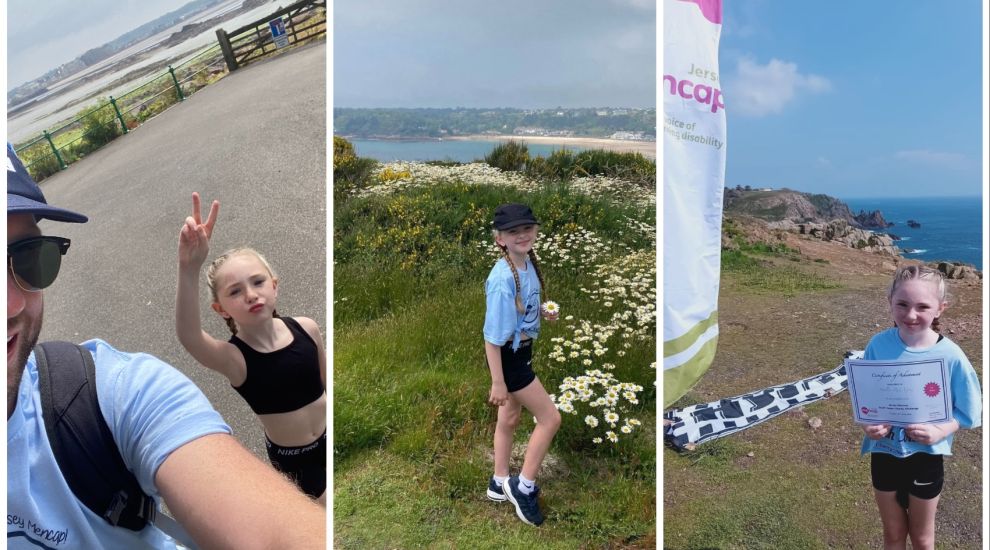 Eight-year old breaks record for youngest charity walk finisher