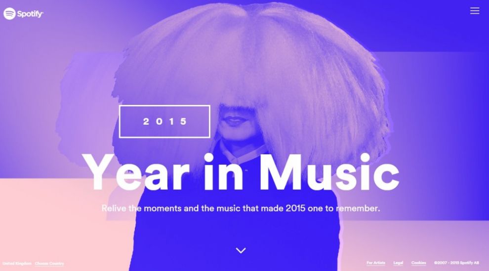 Spotify's Year in Music gives you personal stats of your listening in 2015