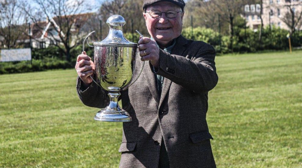 'Constable Tom' celebrates 80th birthday... by walking 80 laps of football pitch