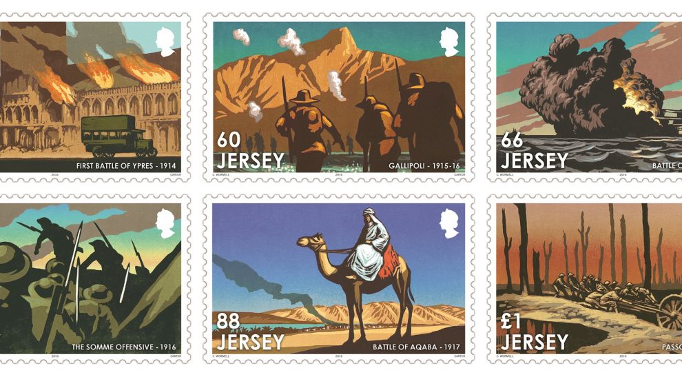 Jersey stamps commemorate battles of The Great War