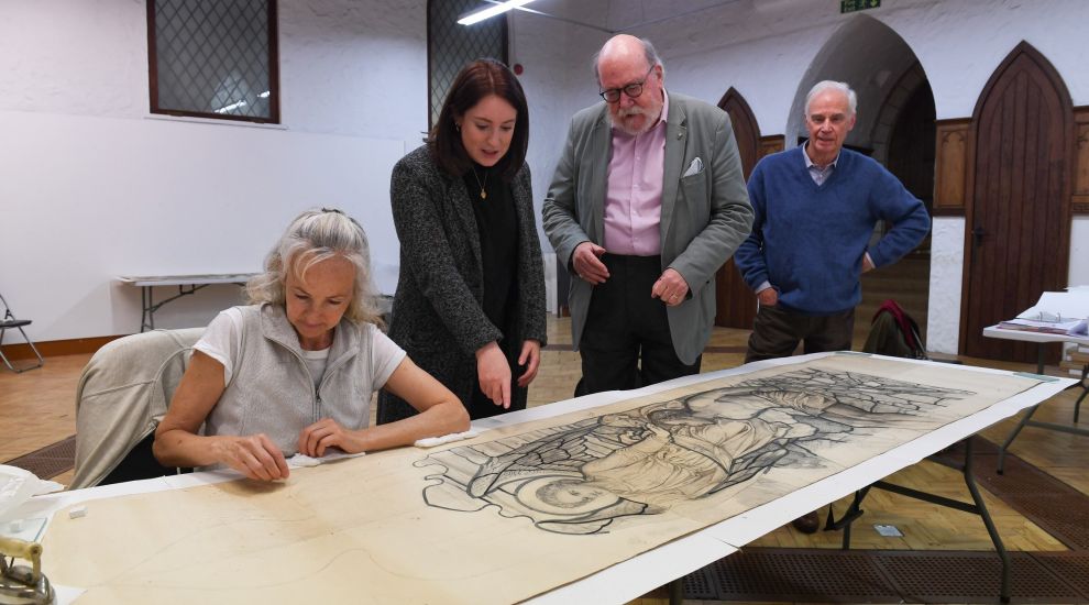 EXPLAINED: How do you restore 120-year-old sketches by Jersey's stained-glass master?