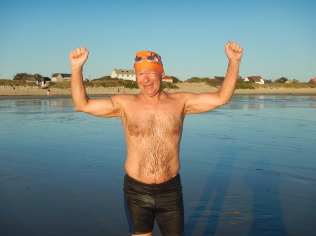 Politician swims to France