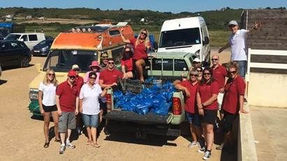 Ashburton Investments’ staff keep the Jersey coastline clean