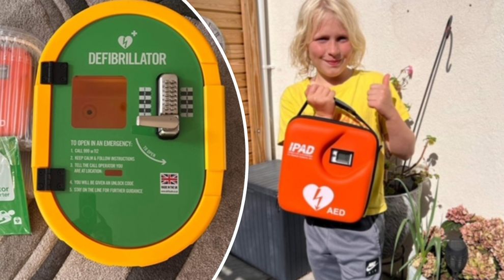 Young first aider on a mission to get a defibrillator for every estate in Jersey