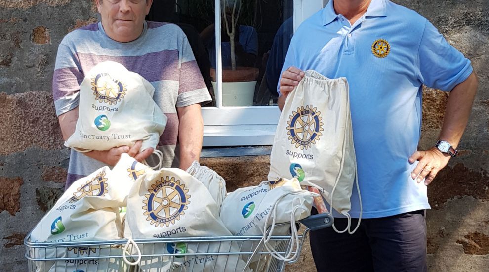 Rotary Club de la Manche assists Sanctuary Trust by providing ‘Starter Packs’