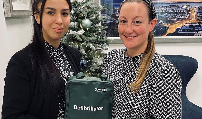 Jersey finance firm funds defibrillator for North of Town