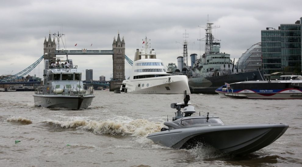 The Royal Navy is testing an unmanned spy boat on the Thames and now real life is basically a James Bond film