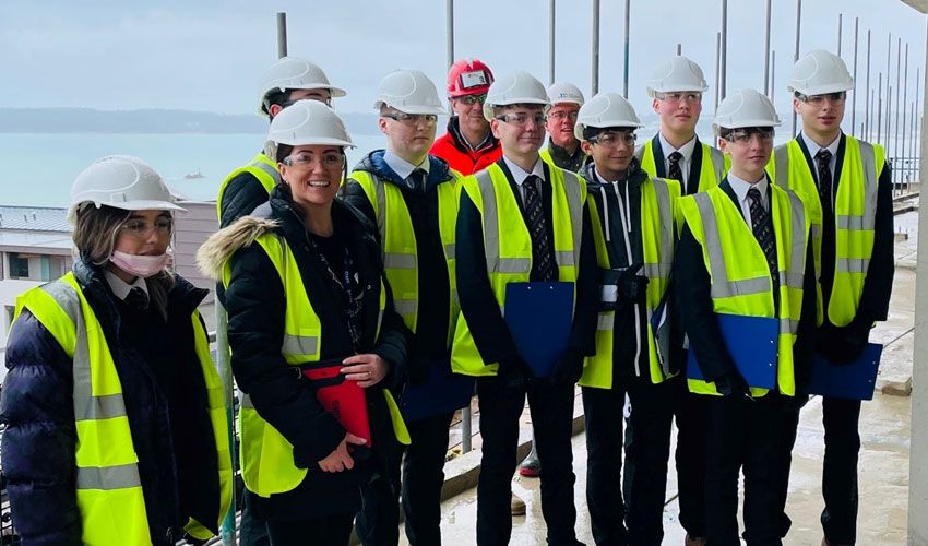 Students visit Waterfront development