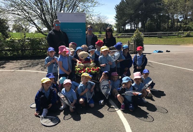 Estera backs tennis lessons for primary schools