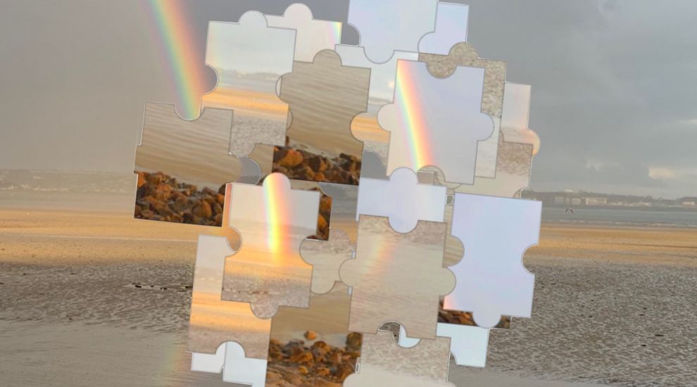 PLAY: Mindful Puzzle... Can you piece together the double rainbow?