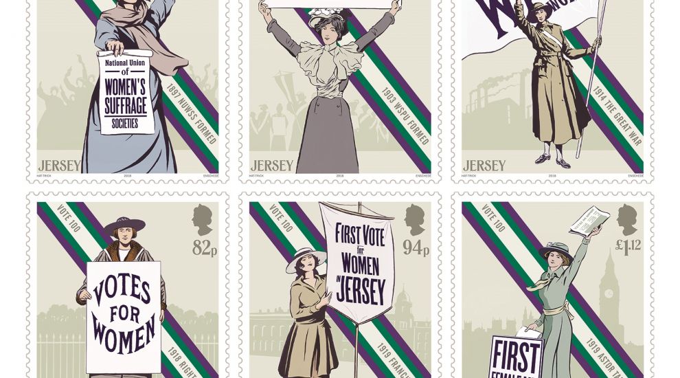 100 years of women’s suffrage commemorated on Jersey stamps