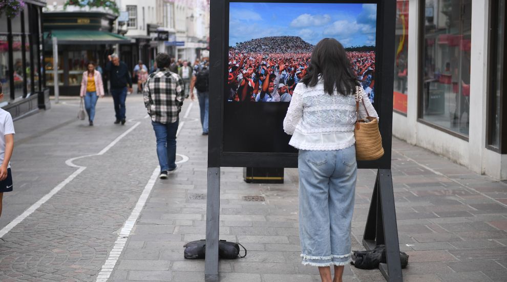 ART FIX: Street exhibition shows images captured by refugees