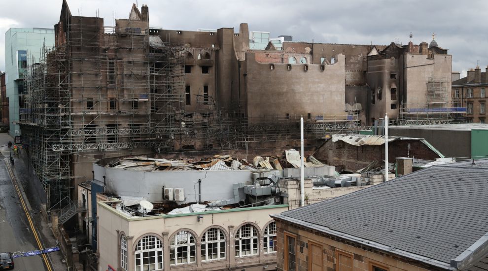 Work Under Way To Dismantle Fire Damaged Glasgow School Of Art