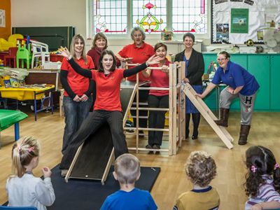 Investec Charitable Trust buys climbing frame for Wesley Pre-School