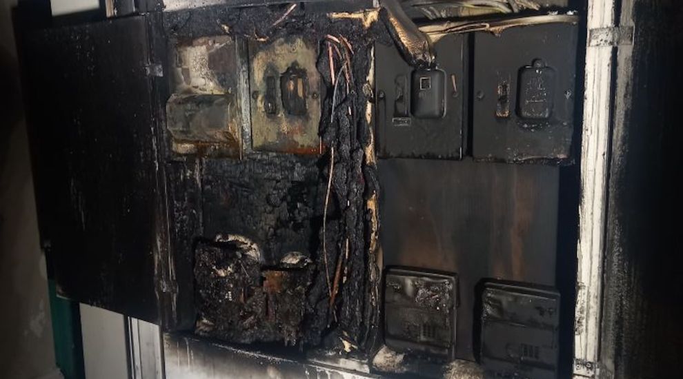 Two adults and two children hospitalised after electrical fire