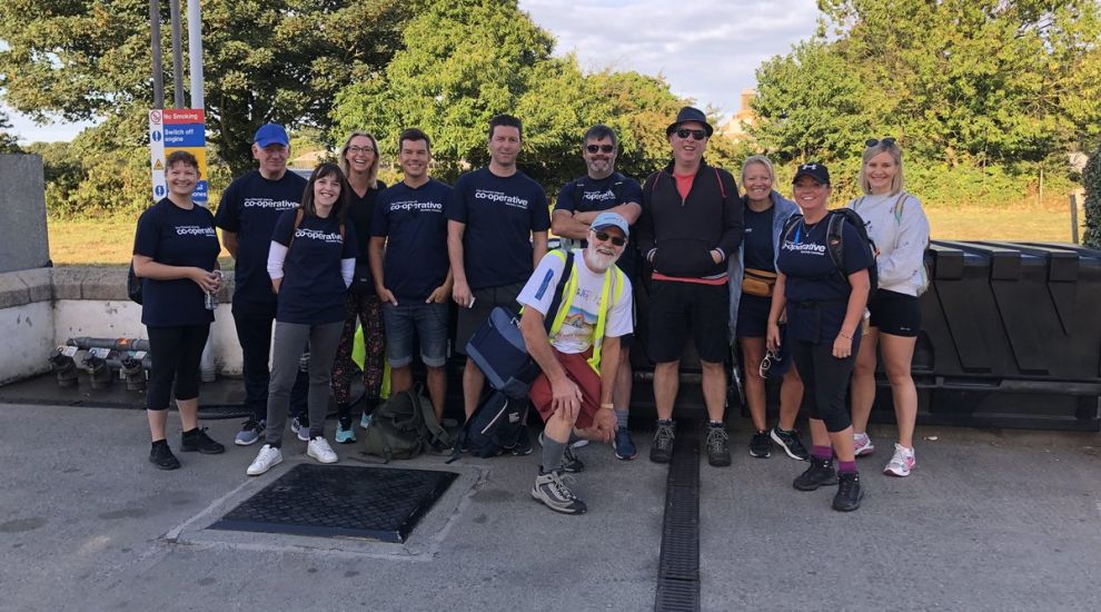 Colleagues go the distance in annual ‘Co-op to Co-op walk’ to Help A Jersey Child