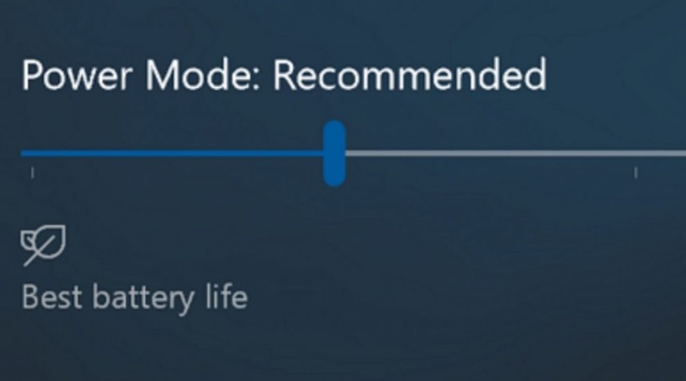 Windows 10 is to let users choose between longer battery life and better performance