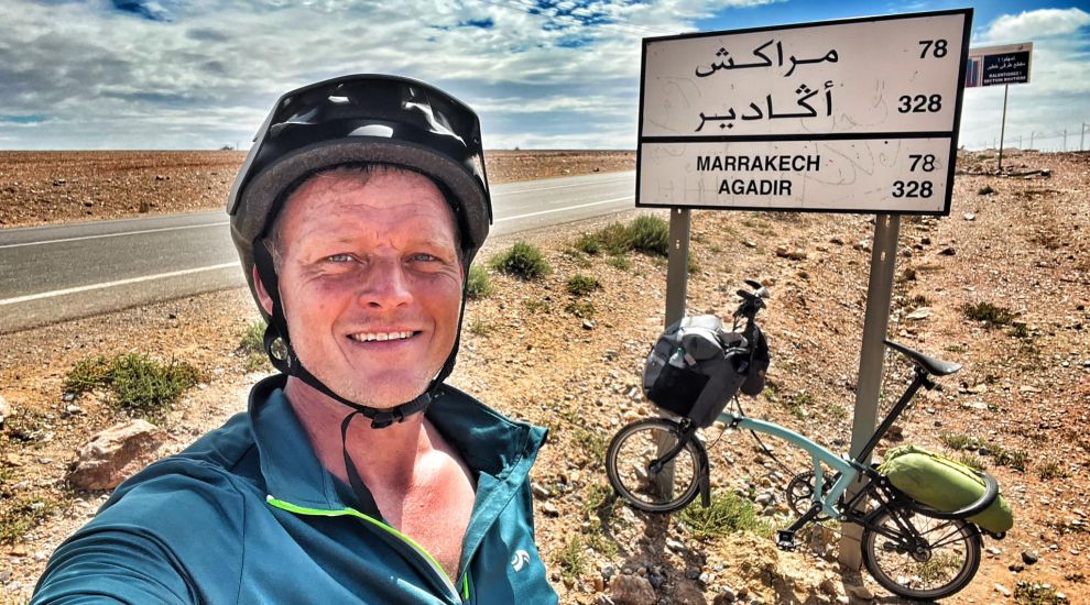 Islander cycles 500 miles across Morocco on folding bike