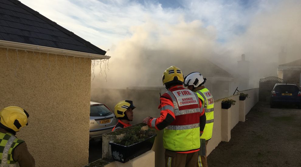 Major house fire in St Brelade