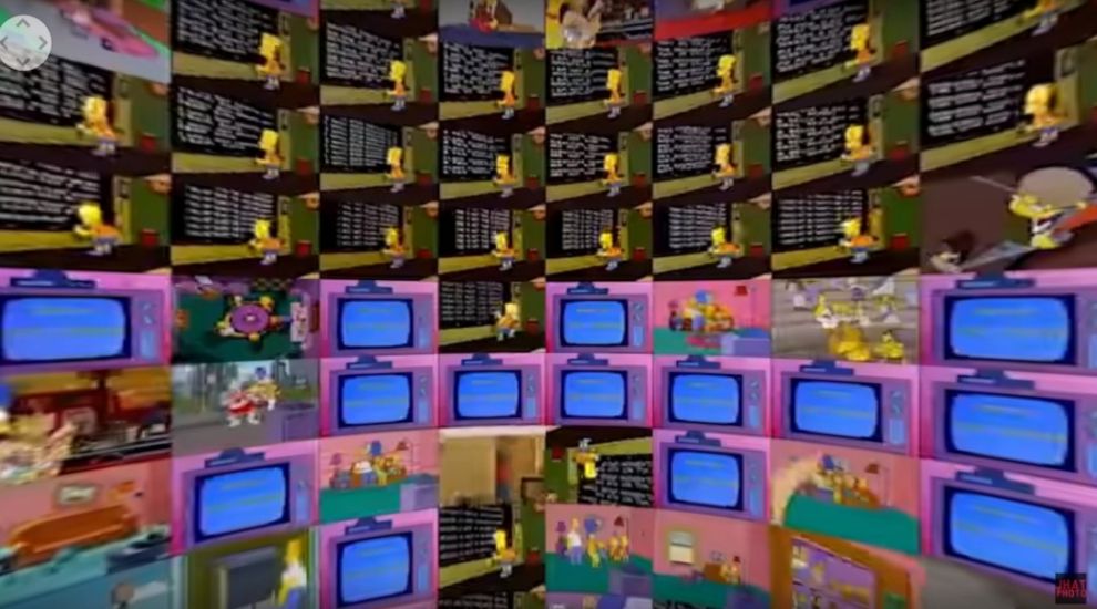 Here are 500 episodes of The Simpsons all playing at once in 360 video