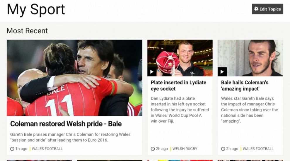 The BBC Sport app is about to get a lot more personal