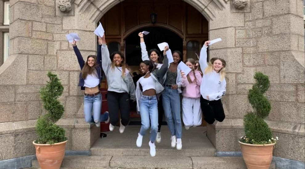 Students jump for joy as GCSE results come in