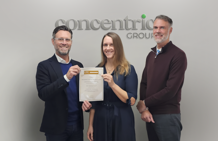 Concentric awarded Chartered Firm status and expands to Guernsey