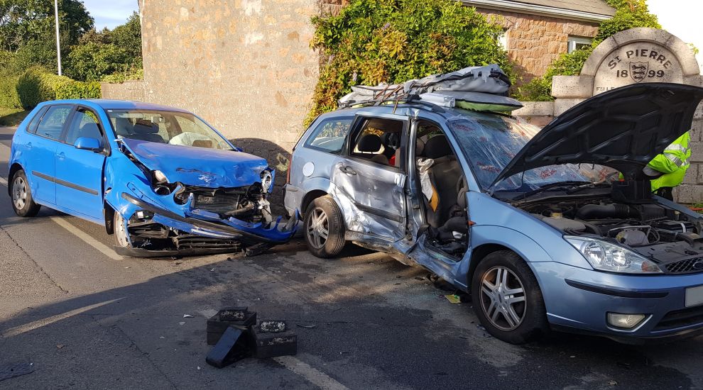 Two taken to hospital after car crash