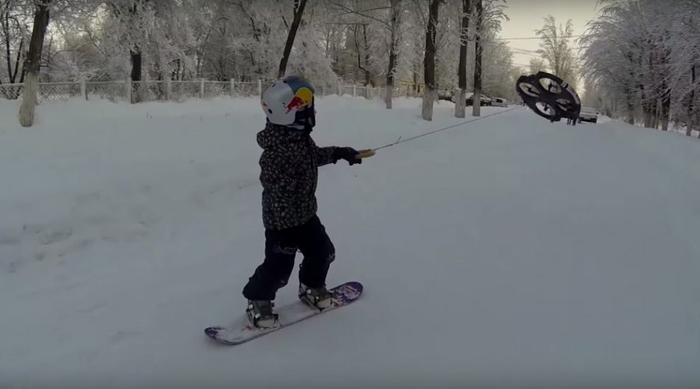 First drone racing, now drone boarding?