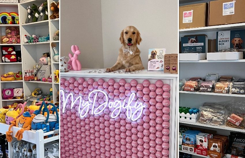 Doggy 'influencer' Ruby unleashes new market shop