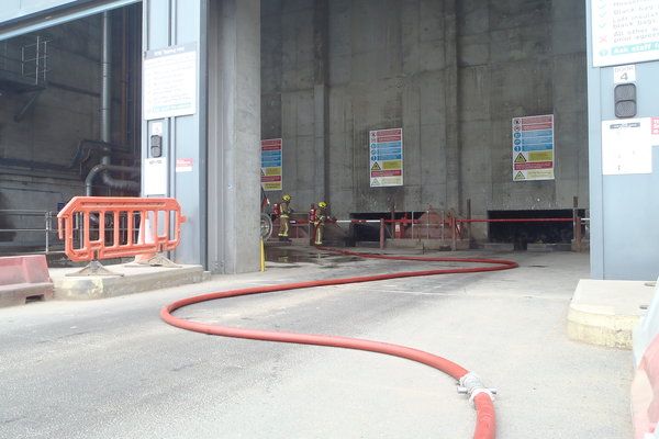 Fire breaks out at waste plant