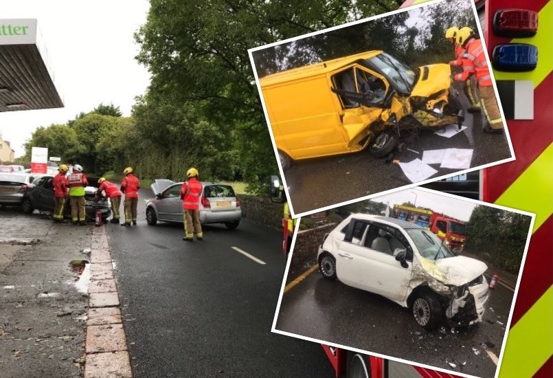 Casualty hospitalised after wet weather crash