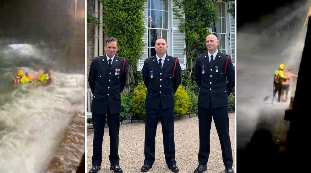 Bravery award for heroes who saved swimmer's life in dramatic rescue