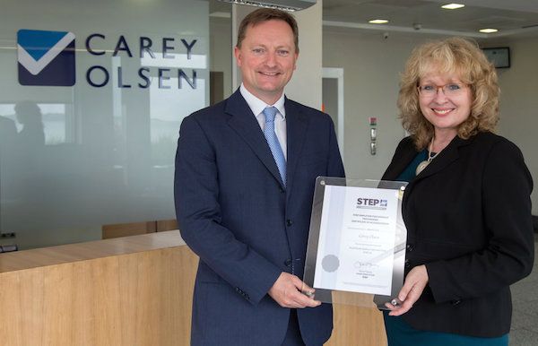 Carey Olsen accredited Platinum Employer Partner by STEP