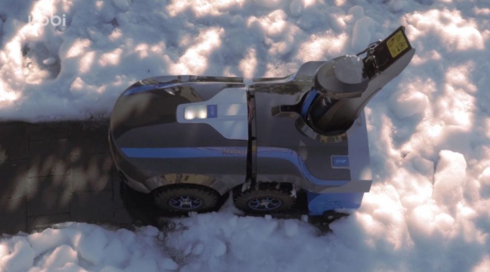 Kobi is the autonomous robot that can mow your lawn and clear snow from your drive