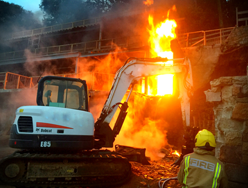 Oil tank blaze at Mansell’s former Beauport home