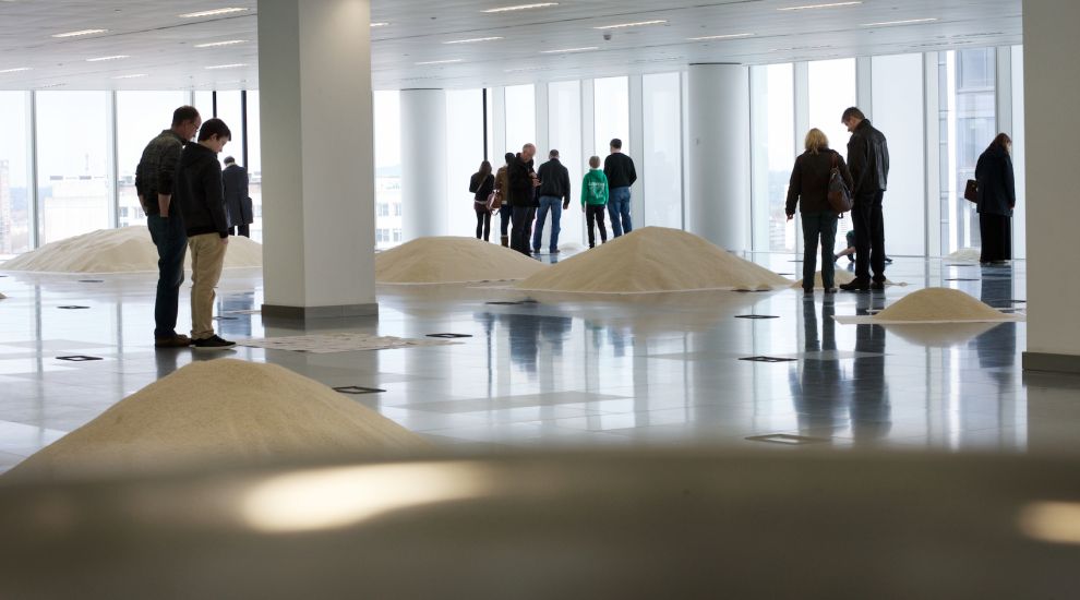 Rice grains to represent abstract statistics in new art installation