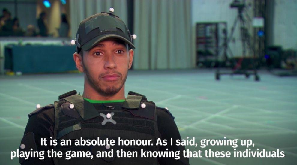 Watch behind-the-scenes footage of Lewis Hamilton starring in the new Call Of Duty game