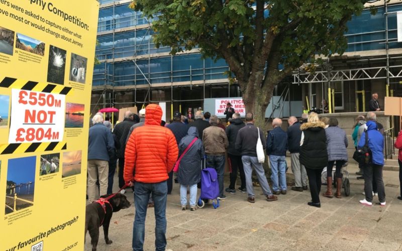 GALLERY: Hospital protesters rally outside States Chamber