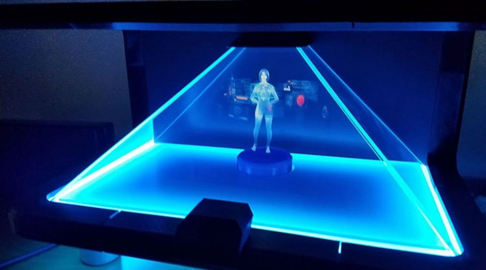 Some genius built a hologram version of Microsoft's Cortana virtual assistant