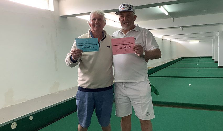 Jersey success in indoor bowls